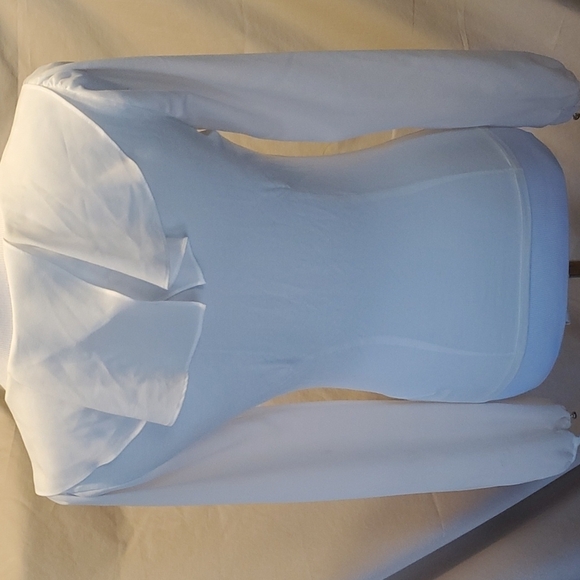 bebe Creamy Blouse SZ XS - Picture 6 of 10